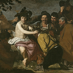 reproductie The triumph of Bacchus van Diego Velazquez